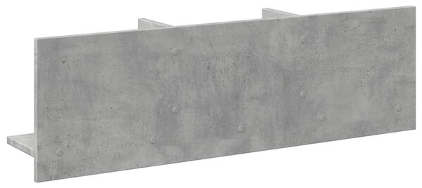 Betonszürke szerelt fa faliszekrény 100 x 16,5 x 30 cm