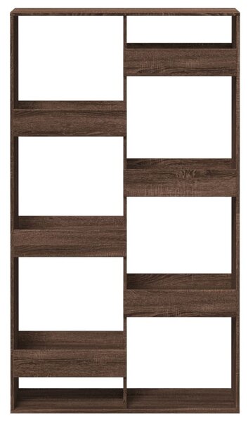 Barna tölgy színű szerelt fa könyvszekrény 100 x 33 x 175 cm