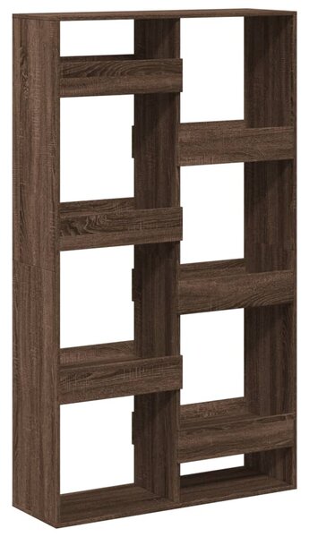 Barna tölgy színű szerelt fa könyvszekrény 100 x 33 x 175 cm