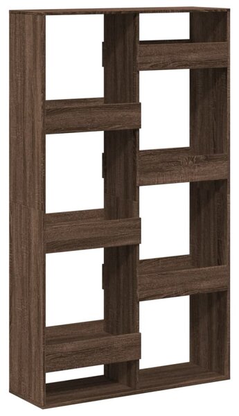 Barna tölgy színű szerelt fa könyvszekrény 100 x 33 x 175 cm