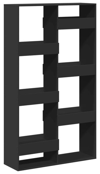 Fekete szerelt fa könyvespolc 100 x 33 x 175 cm