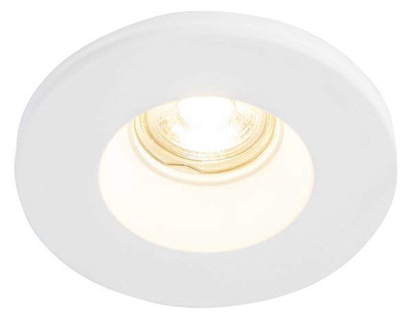 6 darabos süllyesztett spotlámpa készlet fehér 13 cm kerek - Gypsy Stucco