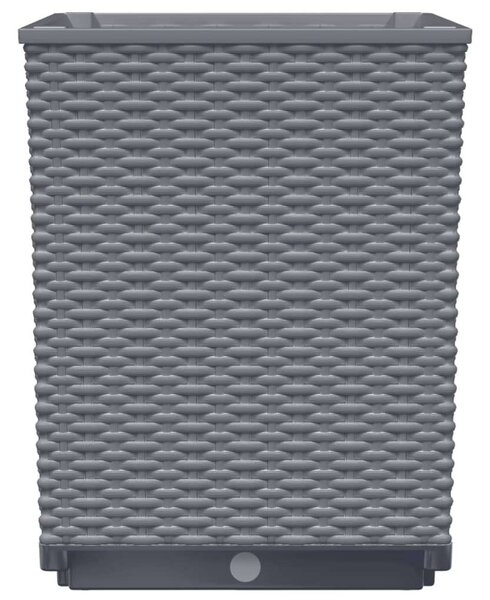 4 db Sötétszürke Polipropilén Növénytartó - 30x30x37 cm