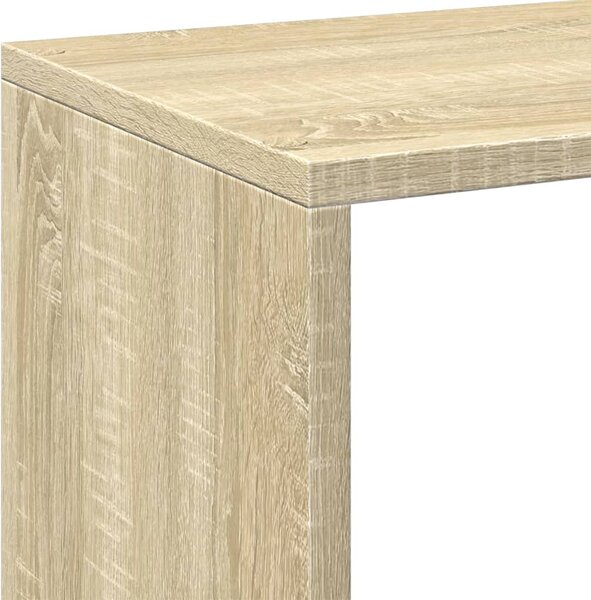 Sonoma tölgy szerelt fa elválasztó könyvespolc 69,5x29x103,5 cm