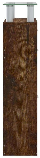 Fa Cipősszekrény - Füstös Tölgy - 63x24x104 cm