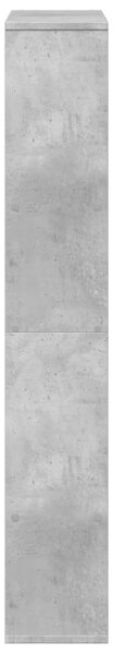 Betonszürke szerelt fa könyvespolc 72 x 20 x 120,5 cm