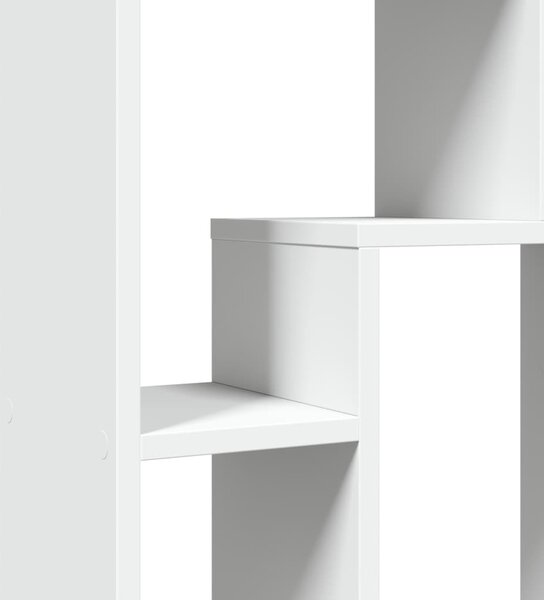 Fehér, rétegelt fa könyvespolc 63 x 20 x 90 cm