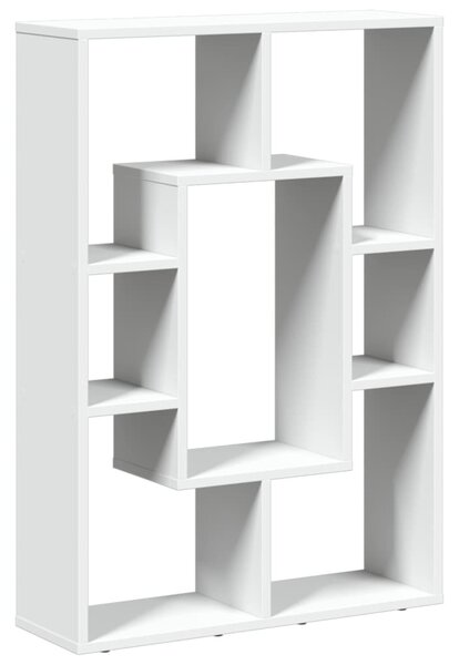Fehér, rétegelt fa könyvespolc 63 x 20 x 90 cm