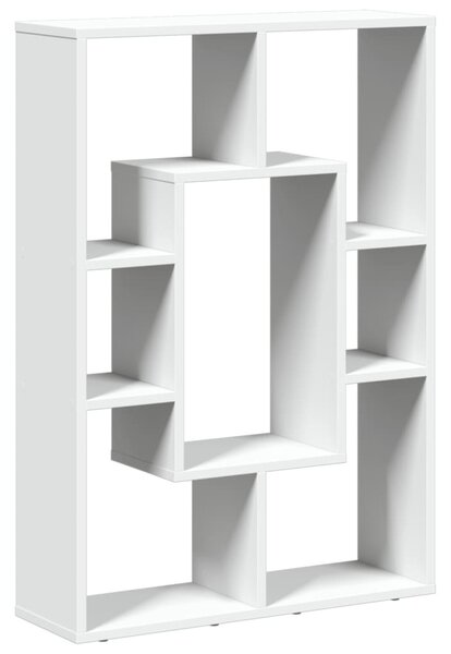 Fehér, rétegelt fa könyvespolc 63 x 20 x 90 cm