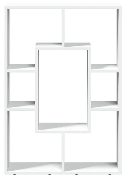 Fehér, rétegelt fa könyvespolc 63 x 20 x 90 cm