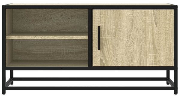 Sonoma tölgyszínű szerelt fa és fém TV-szekrény 80x34,5x40 cm