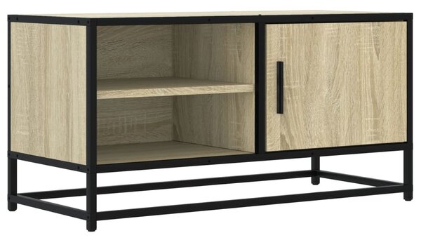 Sonoma tölgyszínű szerelt fa és fém TV-szekrény 80x34,5x40 cm