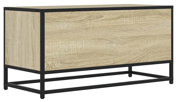 Sonoma tölgyszínű szerelt fa és fém TV-szekrény 80x34,5x40 cm