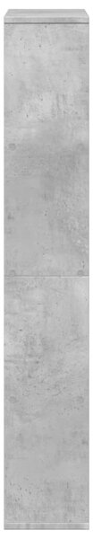 Betonszürke szerelt fa könyvespolc 60 x 20 x 120,5 cm