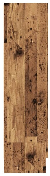 Antik fa színű szerelt fa könyvszekrény 82,5 x 30,5 x 115 cm