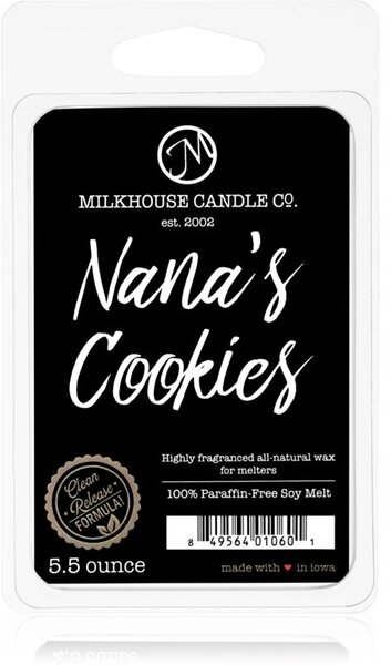 Milkhouse Candle Co. Creamery Nana's Cookies illatos viasz aromalámpába