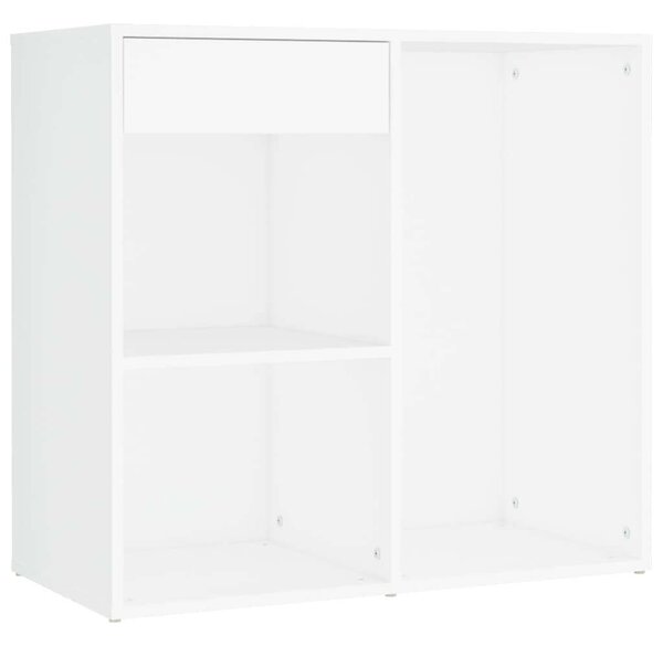 Fehér LED-es Sminkasztal Szekrény - 140cm