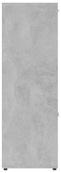 Modern Könyvespolc - Beton Szürke - 9 Rekeszes - 90x30x90 cm