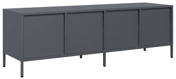 Antracit hidegen hengerelt acél TV-szekrény 135x39x43,5 cm