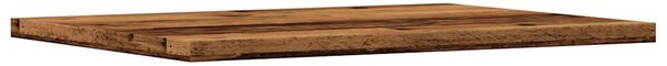 4 db antik fa színű szerelt fa könyvespolc 40 x 30 x 1,5 cm
