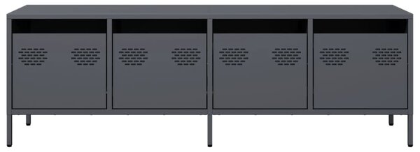 Antracit hidegen hengerelt acél TV-szekrény 135x39x43,5 cm
