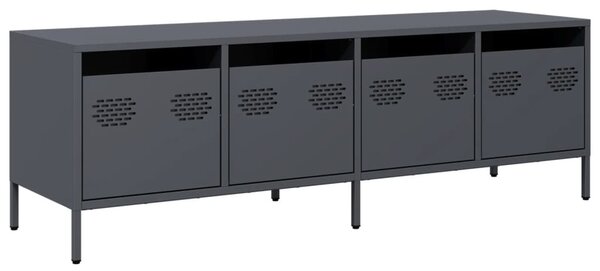 Antracit hidegen hengerelt acél TV-szekrény 135x39x43,5 cm