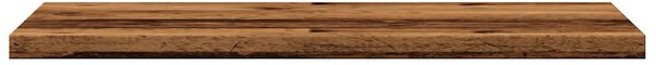 4 db antik fa színű szerelt fa könyvespolc 40 x 30 x 1,5 cm