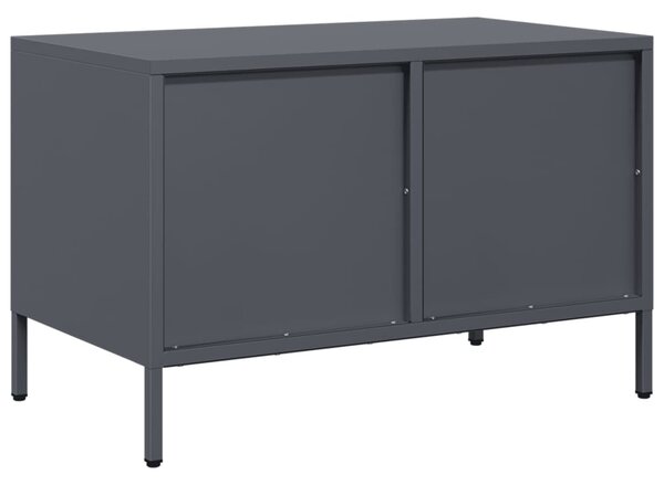 Antracitszürke hidegen hengerelt acél TV-szekrény 68x39x43,5 cm