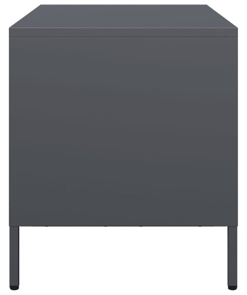 Antracitszürke hidegen hengerelt acél TV-szekrény 68x39x43,5 cm
