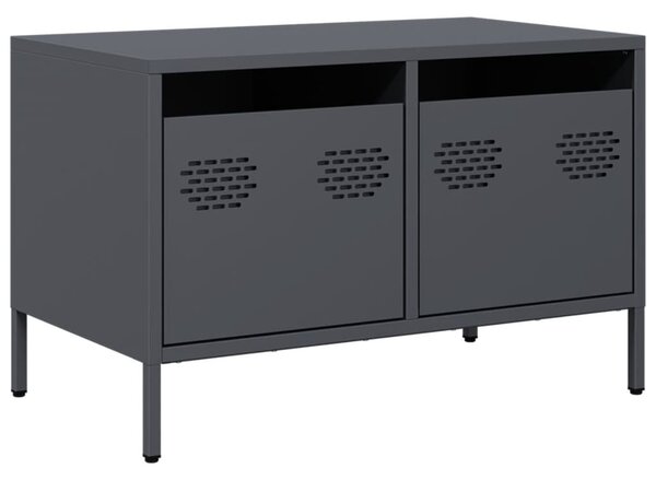 Antracitszürke hidegen hengerelt acél TV-szekrény 68x39x43,5 cm