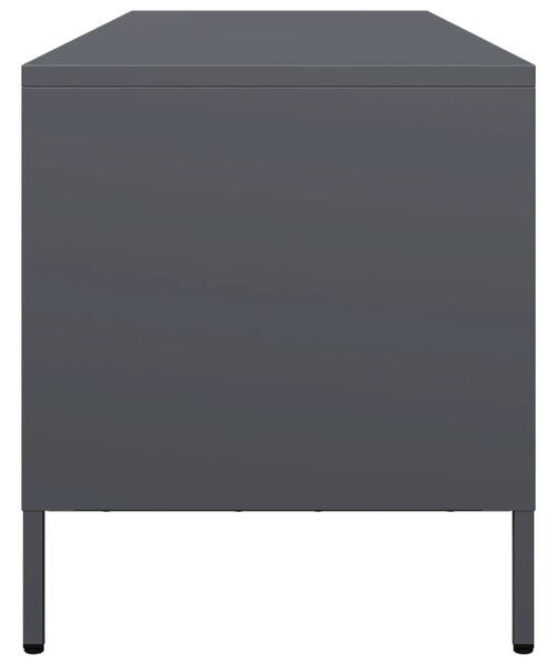 Antracit hidegen hengerelt acél TV-szekrény 135x39x43,5 cm