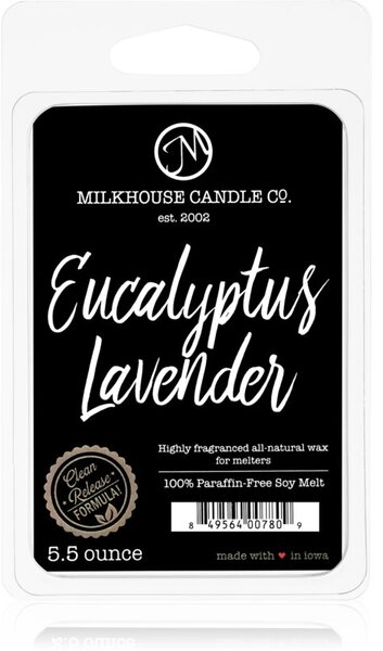 Milkhouse Candle Co. Creamery Eucalyptus Lavender illatos viasz aromalámpába 155 g