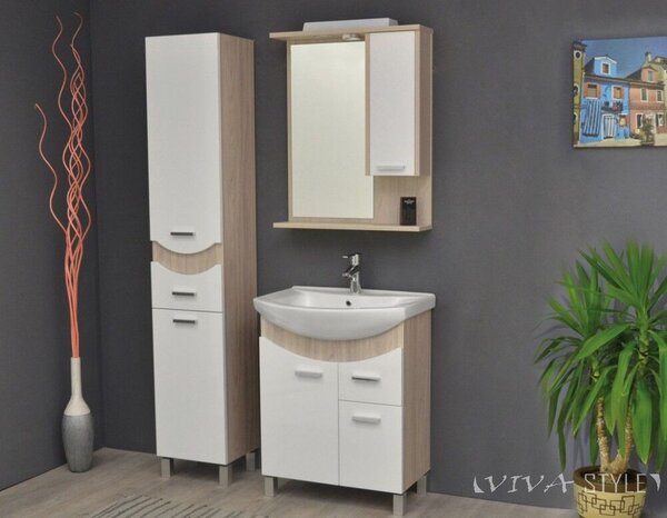 TMP ZX Sonoma Tükrös Szekrény - 65 cm