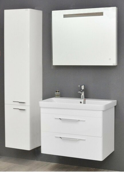 TMP LUX Touch fürdőszobai tükör - LED világítással - érintőkapcsolóval - 60 x 65 cm