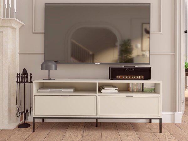 TV-állvány Verciro 103, Közepes sűrűségű farostlemez, Laminált forgácslap, 60x150x40cm, Kasmír