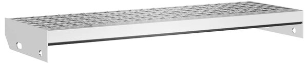 Horganyzott acél rácsos lépcsőfok 70 x 24 x 7 cm