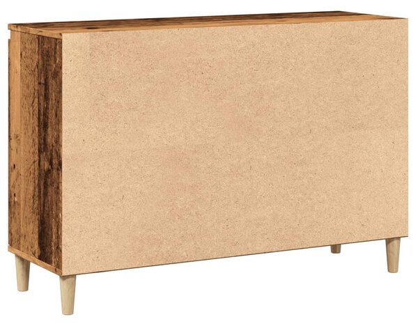 Antik fa színű szerelt fa tálalószekrény 102 x 35 x 70 cm
