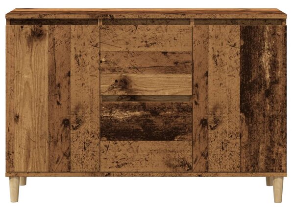 Antik fa színű szerelt fa tálalószekrény 102 x 35 x 70 cm