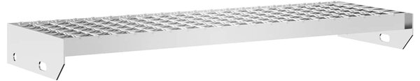 Horganyzott acél rácsos lépcsőfok 70 x 24 x 7 cm