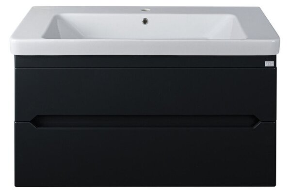 TMP SHARP 105 - ANTRACIT - fali fürdőszobabútor 105 cm Sanovit Luxury 11105 porcelán mosdóval