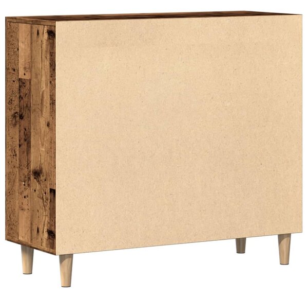 Antik fa színű szerelt fa tálalószekrény 90 x 34 x 80 cm