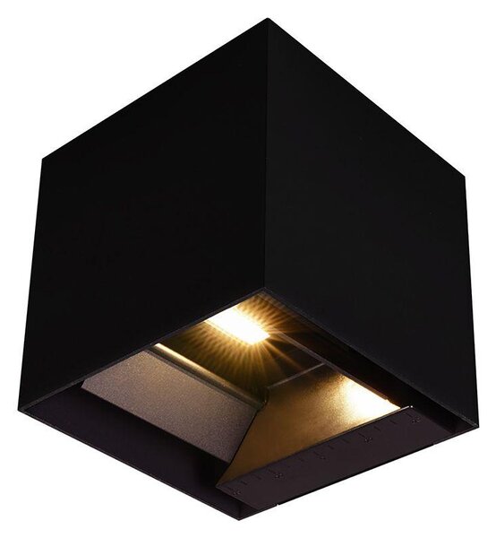 V-TAC 9W COB LED szolár fali fekete lámpa, szenzorral, állítható színhőmérséklettel - SKU 23770