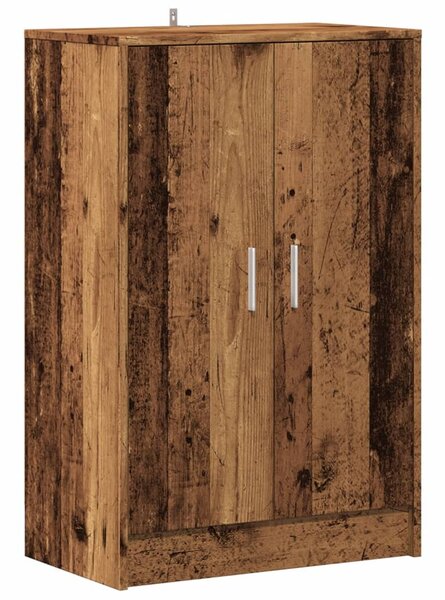 Antik fa színű szerelt fa cipősszekrény 60 x 35 x 92 cm