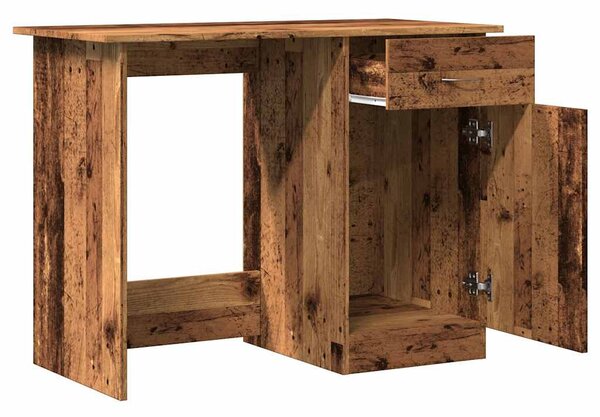Antik fa színű szerelt fa íróasztal 100 x 50 x 76 cm