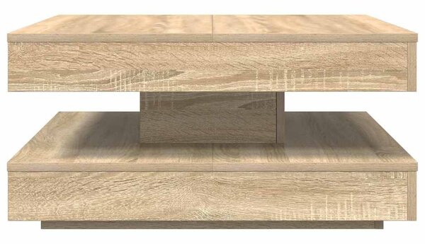 Sonoma tölgy dohányzóasztal 360 fokban forgatható 70x70x34,5 cm