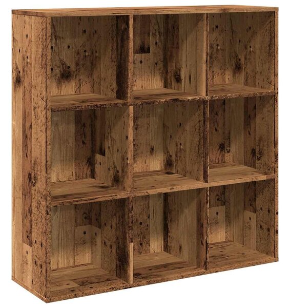 Antik fa színű könyvszekrény 98 x 29 x 97,5 cm