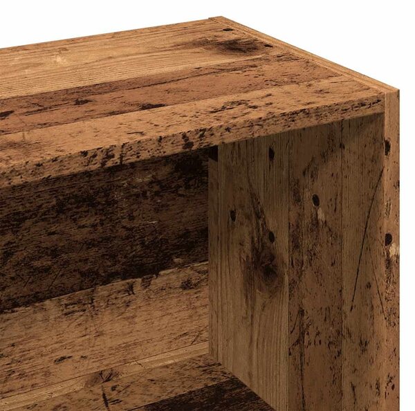 Antik fa színű könyvszekrény 98 x 29 x 97,5 cm