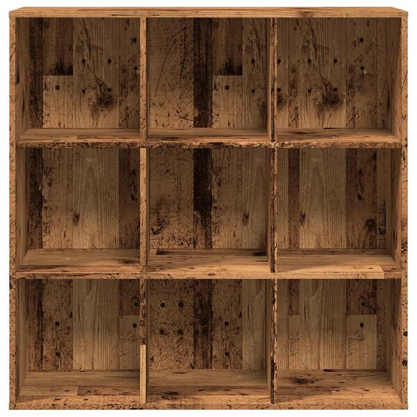 Antik fa színű könyvszekrény 98 x 29 x 97,5 cm