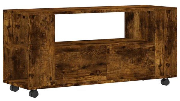 Modern Füstös Tölgy TV Szekrény - 102x34,5x43 cm