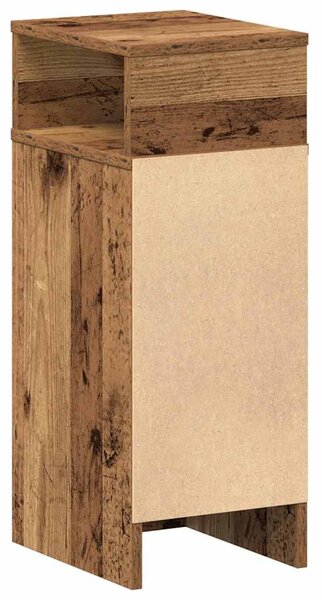 Antik fa színű éjjeliszekrény fiókkal 25x31x66 cm